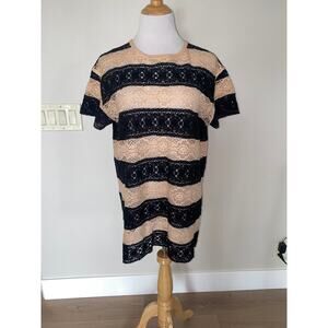 Il by Saori Komatsu Top/Blouse/Tunic Japan Crochet Back Zipper Size 40 Large